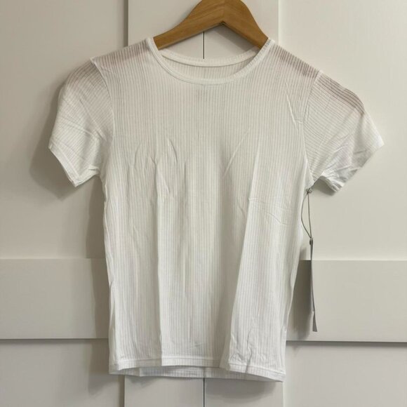 Negative Underwear Whipped Baby Tee in White, Size X-Small - Picture 5 of 8